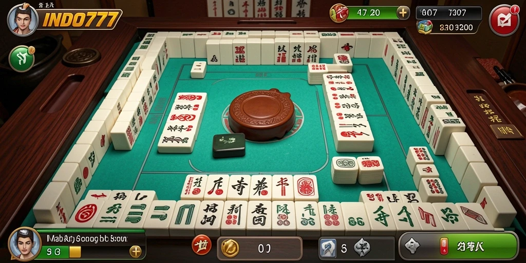 Tampilan gameplay menawan dari INDO777 yang menunjukkan tantangan Mahjong.