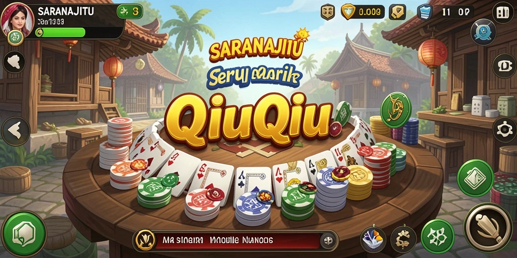 Screenshot gameplay QiuQiu SARANAJITU yang menantang.
