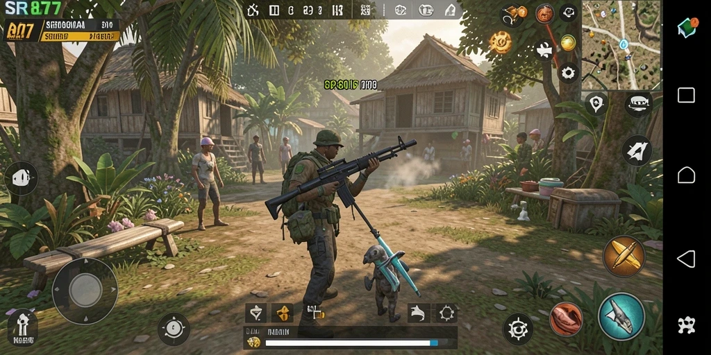 Tampilan gameplay yang memukau dan interaktif dari SR877.