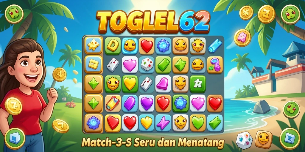 Tampilan gameplay TOGEL62 yang menarik dan penuh warna.